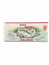 C1920S ROCK CAN LABEL VINTAGE SALMON BELLINGHAM WASHINGTON PACIFIC FISHERIES picture