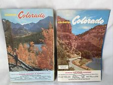 Vintage COLORADO Guide Maps TWO 1951 & 1957 picture