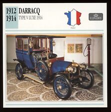 1912 - 1914  Darracq  Type V Luxe 1914  Classic Cars Card picture