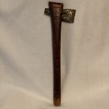 ANTIQUE TRIBAL PACIFIC ISLANDS IRON WOODEN PRIMAL AXE *RARE* picture