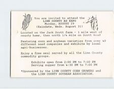 Postcard You are invited to attend the Linn County Ag Expo, Jack Scott Farm, OR picture