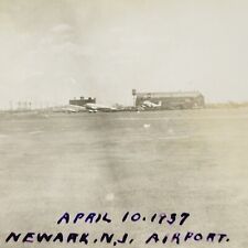 1937 Original Photo Newark New Jersey Airport American Airlines Planes Aviation picture