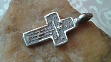 RARE ANTIQUE c.18th CENTURY ORTHODOX OLD BELIEVERS CROSS with JESUS PRAYER TEXT picture