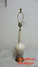 Vintage Mid Century Swirly Pottery Table Lamp Lighting MCM POP picture