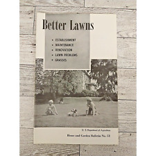 Vtg 1964 Better Lawns - US Dep't of Ag USDA Home Garden Bulletin #51 Ephemera picture