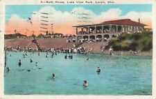 Lorain, Ohio Postcard Bath House Lake View Park c 1925  OH5 picture