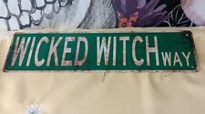 Wicked Witch Metal Sign 16x4 Inches NWT picture