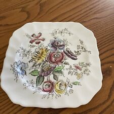 1 Square Sheraton 7-5/8” Plates Johnson Bros Made in England picture