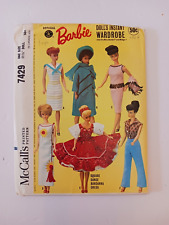 Vintage 1964 McCall's Pattern #7429. Barbie Doll Clothing Wardrobe picture