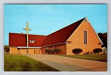 Holland MI-Michigan, Zion Lutheran Church, Vintage Postcard picture