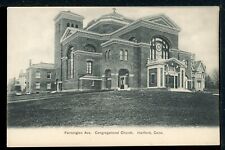Older Farmington Ave. Congregational Church Hartford, CT Historic Postcard picture