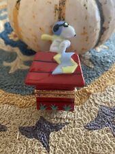 Limoges Artoria LE Snoopy Red Baron Charles Schulz Vintage picture