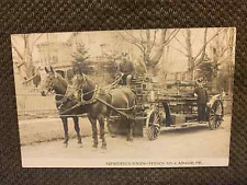 VINTAGE RPPC- COMBINATION WAGON/ FIRE TRUCK  BANGOR ,MAINE-CIRCA 1908 (#24149) picture