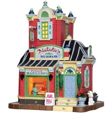 Lemax Natalie’s Nail Salon #45686 Brand New Lighted Building picture