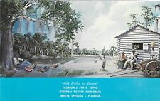 Vintage Florida Chrome Postcard Diorama Old Folks Home Stephen Foster Suwannee picture