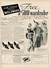 1939 AIR STEP SHOES Will Award Wardrobe Women's Shoes Valuable Vintage Print Ad picture