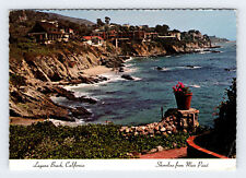 Shoreline from Moss Point Laguna Beach California Vintage 4x6 Postcard OLP2 picture