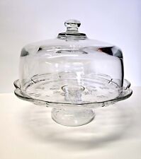 Anchor Hocking Savannah Clear Cake Plate with Glass Dome picture