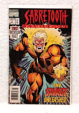 Marvel Comics SABRETOOTH CLASSIC Issue #1 The Savage Unleashed 1994 Newstand picture