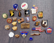 Small collection of random vintage Military lapel pins   picture
