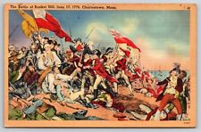 Battle of Bunker Hill, Charlestown, Massachusetts Postcard S4440 picture