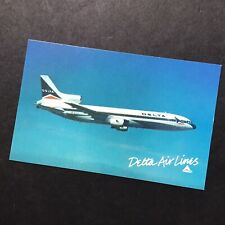 Delta Air Lines Postcard LOCKHEED L-1011 - Vintage Postcard - Unposted picture