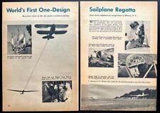 “World’s First One-Design Sailplane Regatta” 1955 pictorial Schweizer Elmira NY picture