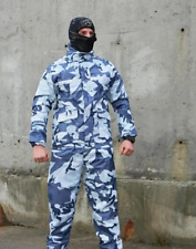 Winter camouflage suit, blue and white. L-3XL. Waterproof winter waterproof mult picture