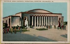 Auditorium Sesqui-Centennial International Exposition Philadelphia PA Postcard picture