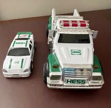 2011 Hess Express Gasoline Toy Truck and Race Car Collectible Set Lights Sounds picture