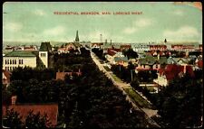 Postcard Brandon Manitoba Canada Residential Aerial View Looking West 1910 C19 picture