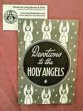 DEVOTIONS TO THE HOLY ANGELS BOOKLET-VINTAGE 1940S PRAYER BOOKLET picture