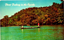Postcard- Ozark Mountains- Float fishing view from water old boat motor outdoors picture