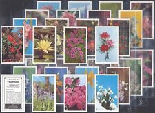 TRUCARDS-FULL SET- FLOWERS 1972 (M30 CARDS) EXCELLENT picture