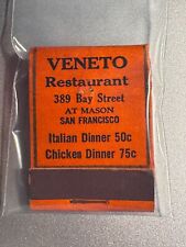 MATCHBOOK - VENIETO RESTAURANT - SAN FRANCISCO, CA - UNSTRUCK picture