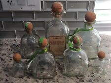 Mixed Lot of 7 Empty Bottles with Corks Patron Silver Estate Release Display picture