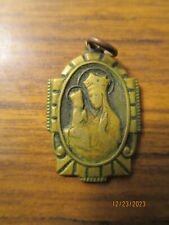 Vintage Catholic Saint Anne De Beaupre Basilique Religious Medal Charm picture