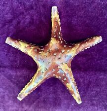 Hand Carved Wood Starfish Figurine Sculpture 7 1/2 inch picture