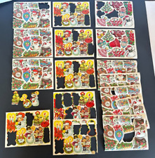 Variety Lot of VTG Gummed Christmas Stickers picture