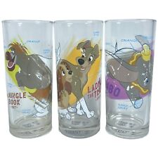 Disney Parks Ink & Paint Drinking Glass (3) The Jungle Book Dumbo Lady And Tramp picture