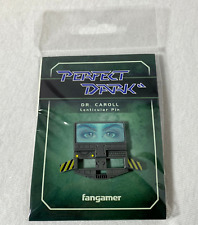 Limited Run Perfect Dark Lenticular Dr. Caroll Figure Pin Official Based on N64 picture
