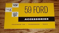 1959 Ford Accessories Sales Brochure Passenger Car Thunderbird Truck 59 picture