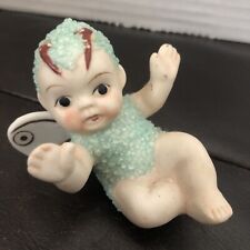 Vintage Bisque Fairy Pixie Aqua Sugar Baby Made in Japan picture