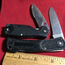 SCHRADE OLD TIMER USA  LOT OF 2 CAMILLUS BUCKMASTERS SMALL LOCKBACK KNIFE 1631 picture