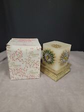 VINTAGE PARAGON CANDLE WITH STAND IN ORIGINAL BOX FLORAL JEWEL picture