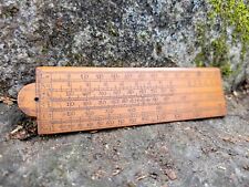 Antique Boxwood Gunter's Scale Navigation Rule 4 3/4