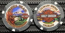 Pikes Peak Harley-Davidson® in Colorado Springs, CO Collector Poker Chip Gray/Bl picture