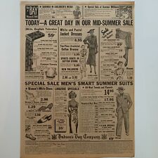 Daily Colonist Vintage Newspaper Page, Victoria, BC 1936 June 6 Pages 11 + 12 picture