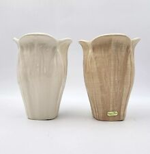 Vintage Haeger Pottery Vase 808-24 Ceramic Raised Leaf Art Deco 9