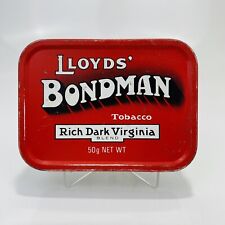 Lloyds Bondman Rich Dark Virginia Blend 50g Tobacco Tin Tobacciana Tin C picture